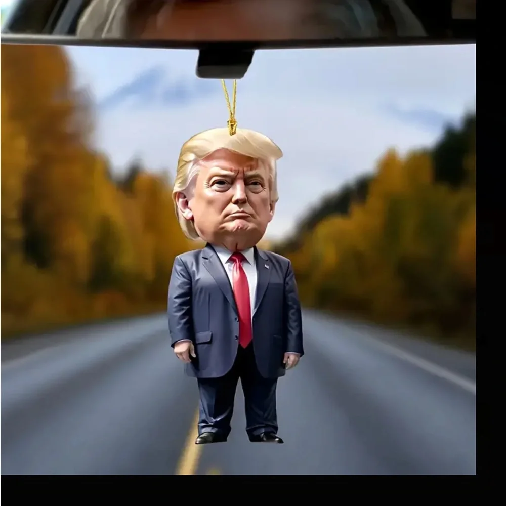 Trump-Inspired Acrylic Christmas ornaments & Halloween Decor - - Picture 7 of 9